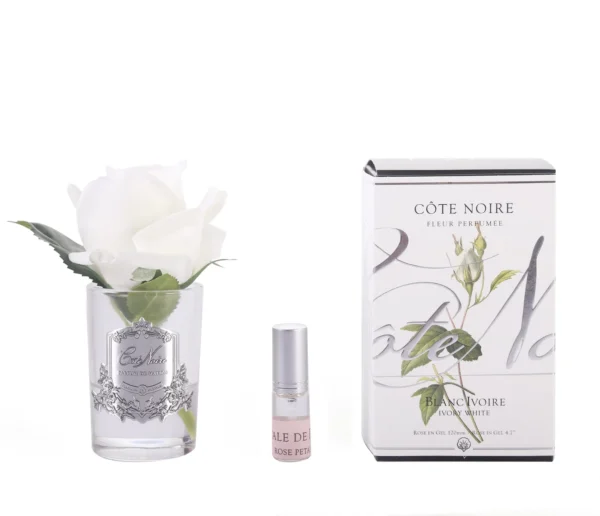 Cote Noire Perfumed Natural Touch Rose Bud – Clear – White – GMR41