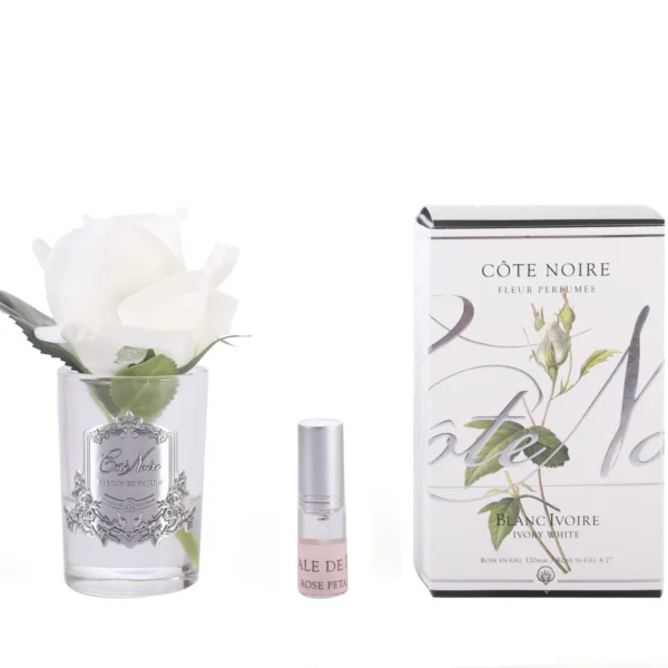 Cote Noire Perfumed Natural Touch Rose Bud – Clear – White – GMR41